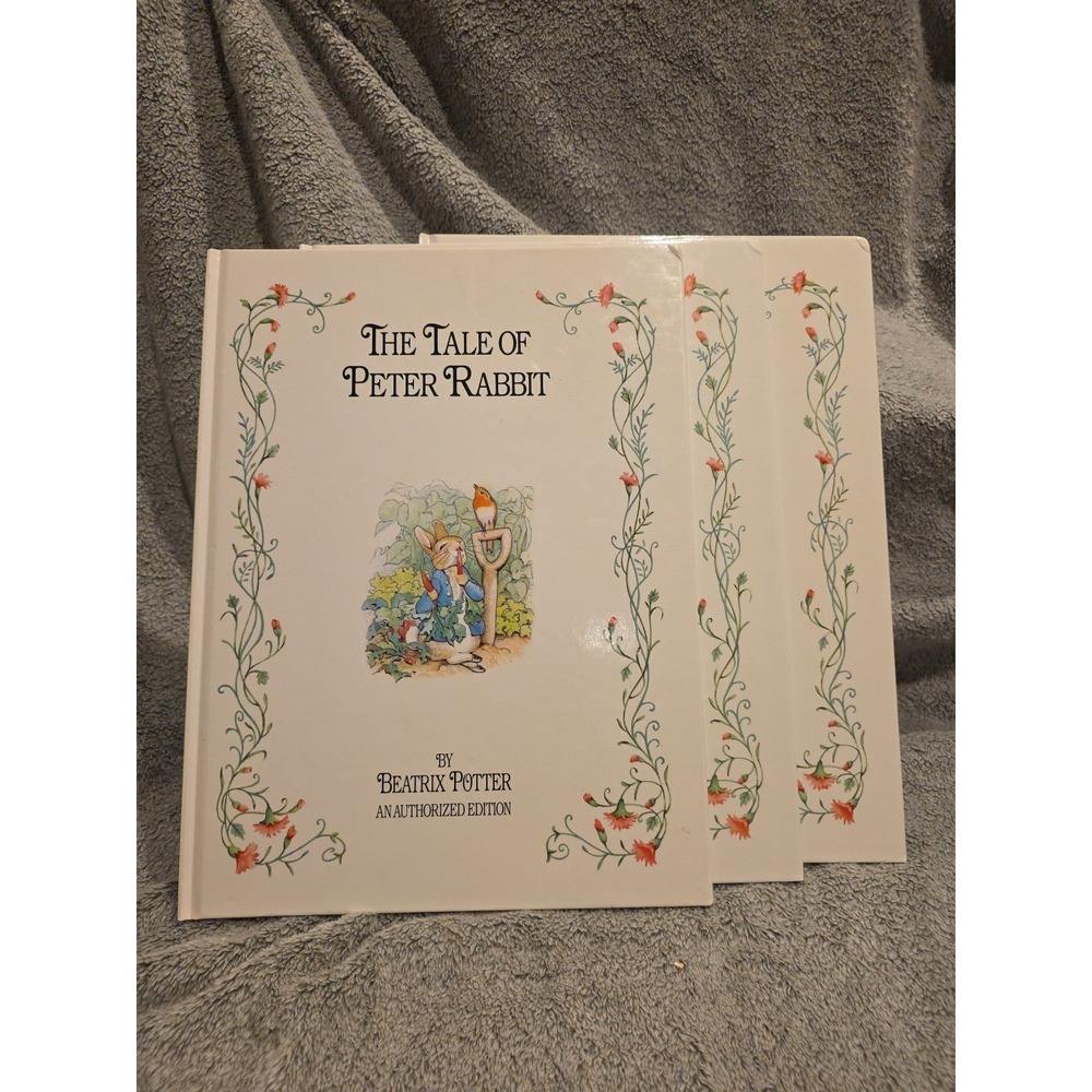 Set Of 3 Beatrix Potter Hardback 12x9 Books Peter Easter Spring Children Kid's
